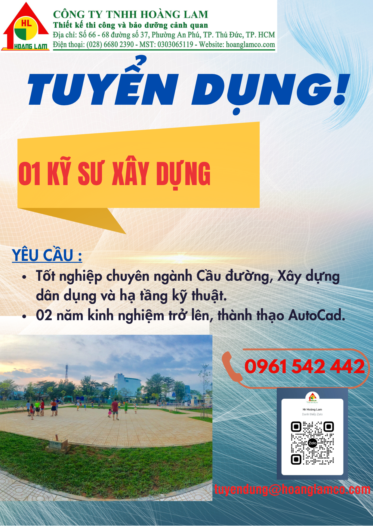 Tuyển dụng Kỹ sư xây dựng
