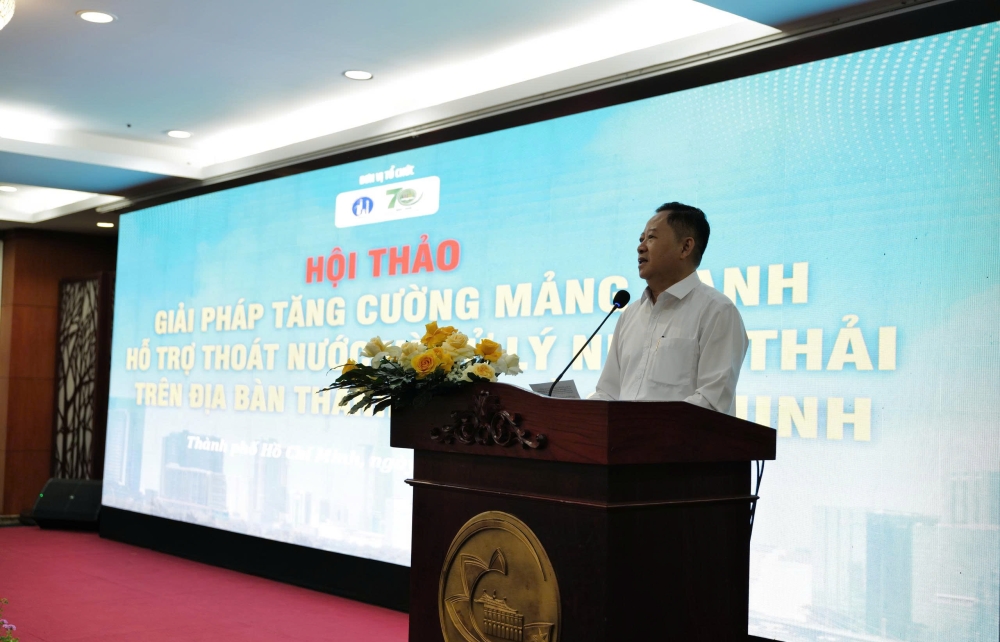 HOÀNG LAM ĐỒNG HÀNH CÙNG HỘI THẢO: GIẢI PHÁP MẢNG XANH GIẢM NGẬP VÀ XỬ LÝ NƯỚC THẢI TẠI TP.HCM