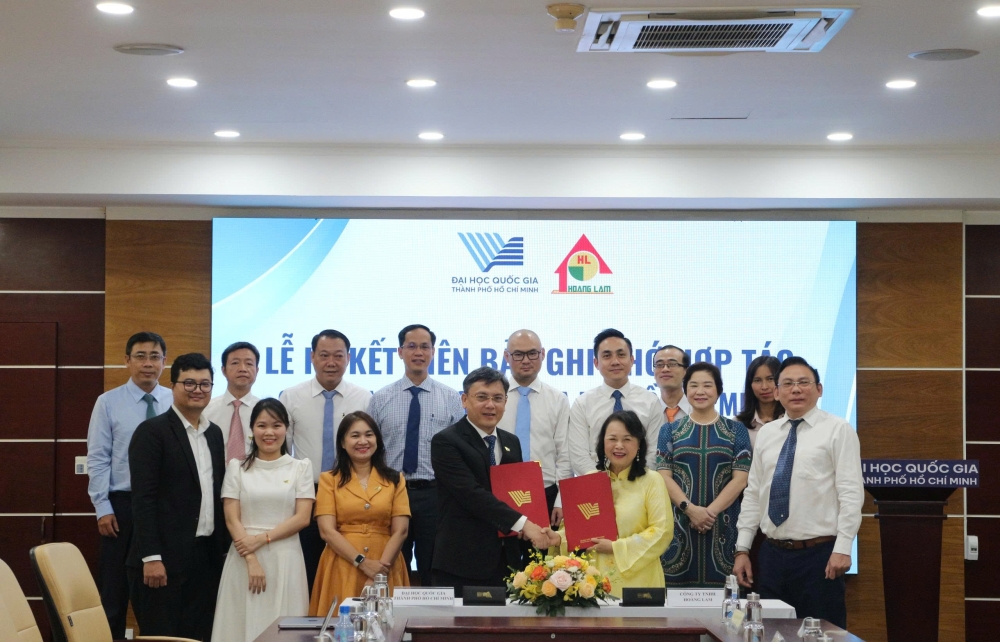 LỄ KÝ KẾT MOU GIỮA CÔNG TY HOÀNG LAM VÀ ĐHQG-HCM: CHIẾN LƯỢC ĐỘT PHÁ VÌ MỘT CUỘC SỐNG XANH HẠNH PHÚC