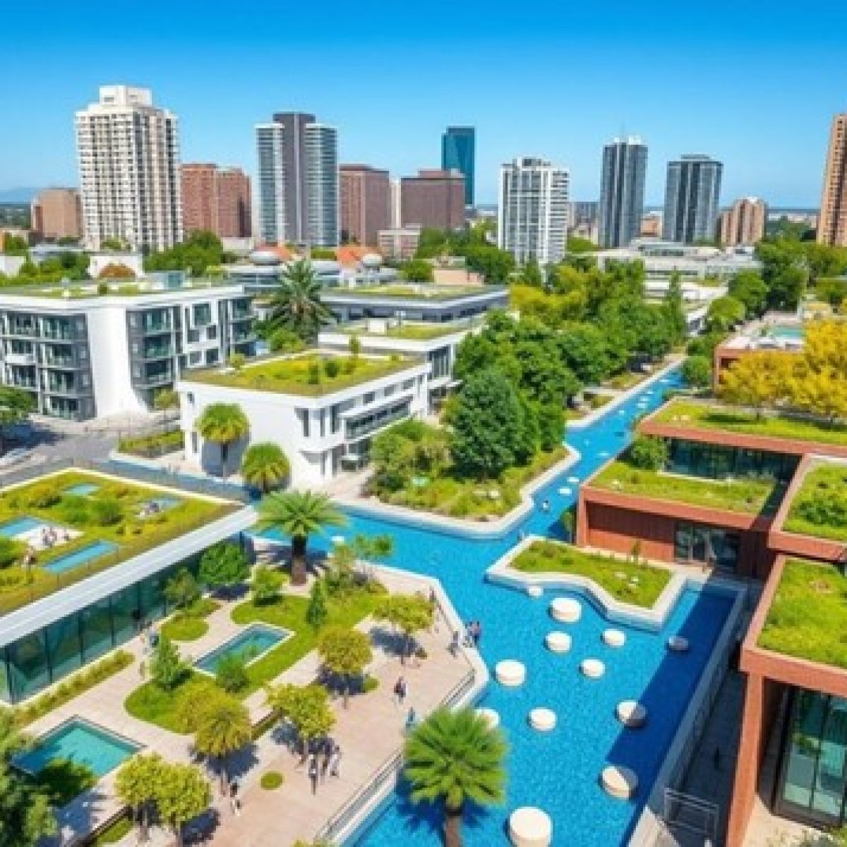 Lợi ích nổi bật của GCT CRYSTAL BIO trong xây dựng Thành Phố Bọt Biển – Giải pháp thoát nước nhanh chóng cho nền công viên và lối đi vỉa hè